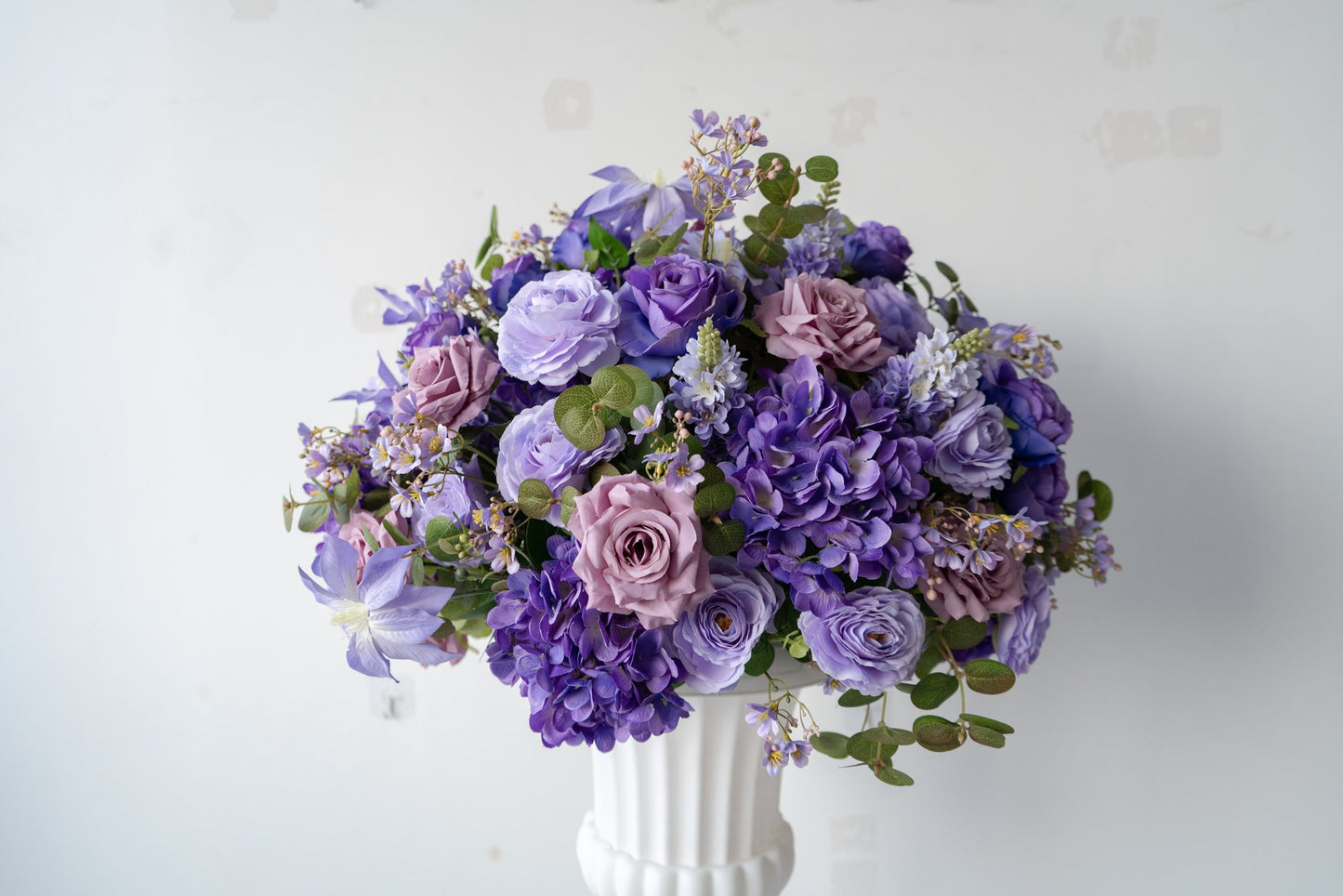 Purple Floral Centerpiece – Wedding Table Decor