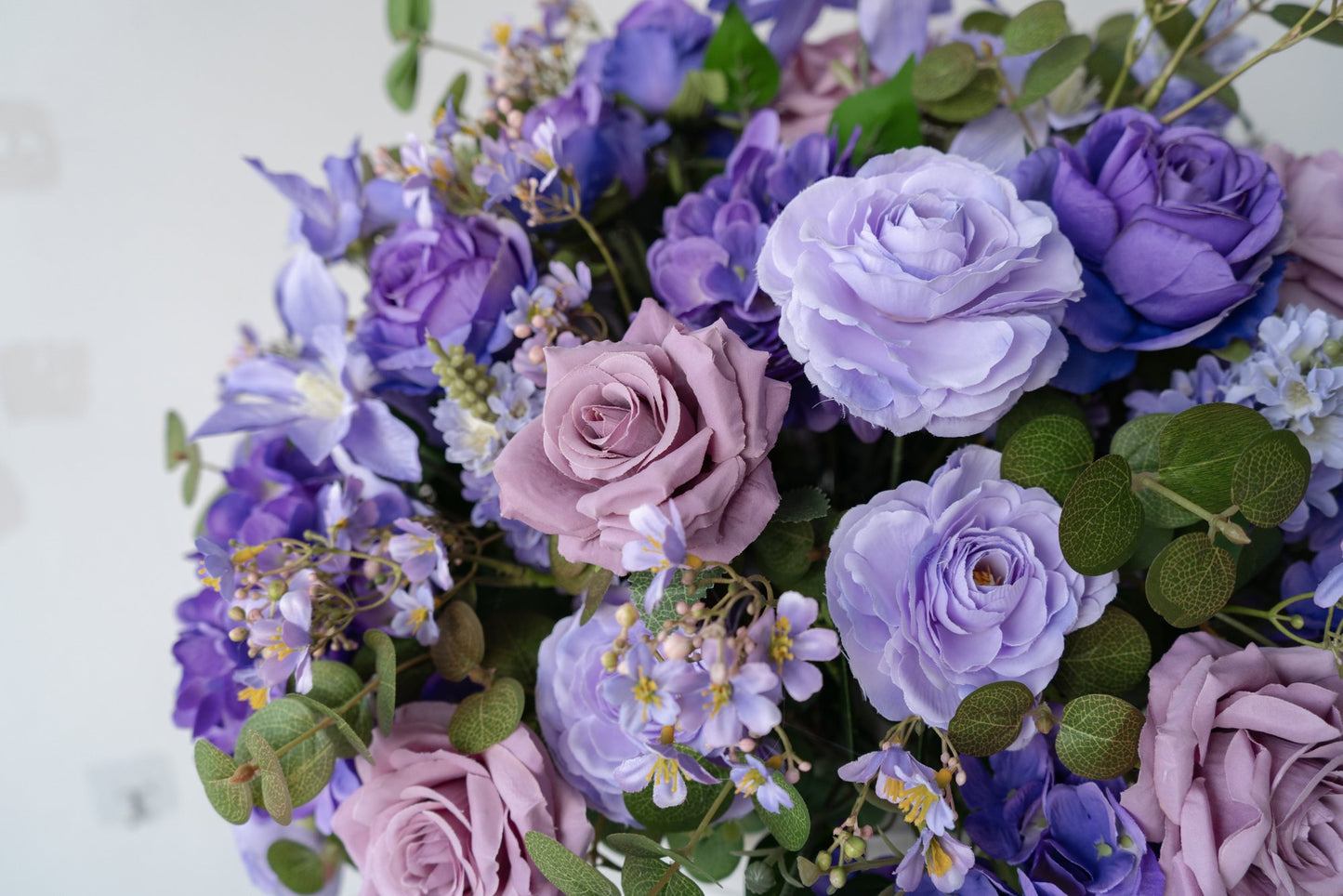 Purple Floral Centerpiece – Wedding Table Decor