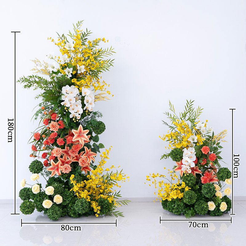 White Floral Horn Wedding Arch for Ceremony & Reception – Bridal Backdrop & Photo Zone Decoration