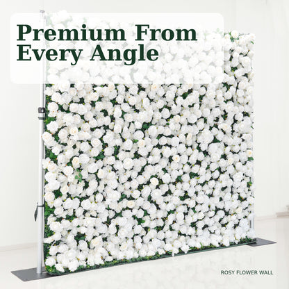 White Rose Flower Wall Backdrop