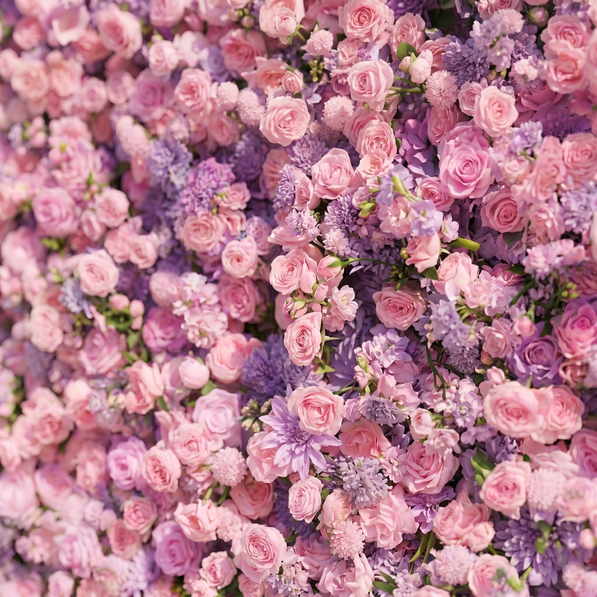 Lavender silk flower wall texture for weddings