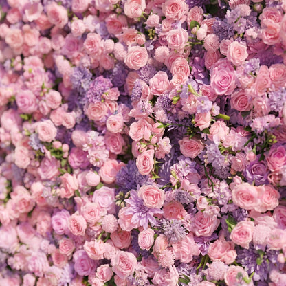 Lavender silk flower wall texture for weddings