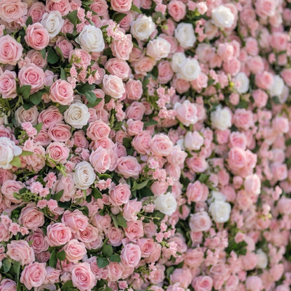Dimensional pink floral wall texture