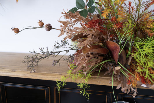 Orange Floral Table Arrangement – Wedding Table Decor