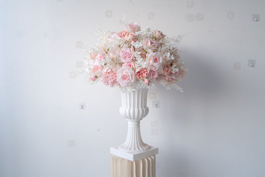 Light Pink Floral Centerpiece – Wedding Table Decor