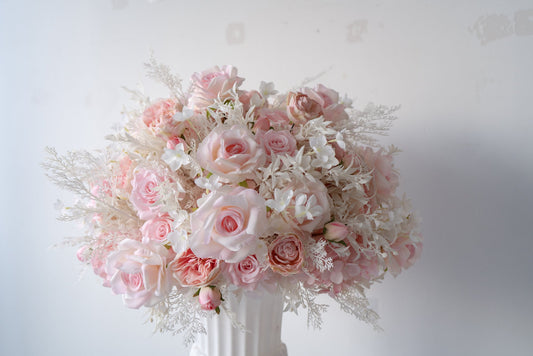 Light Pink Floral Centerpiece – Wedding Table Decor