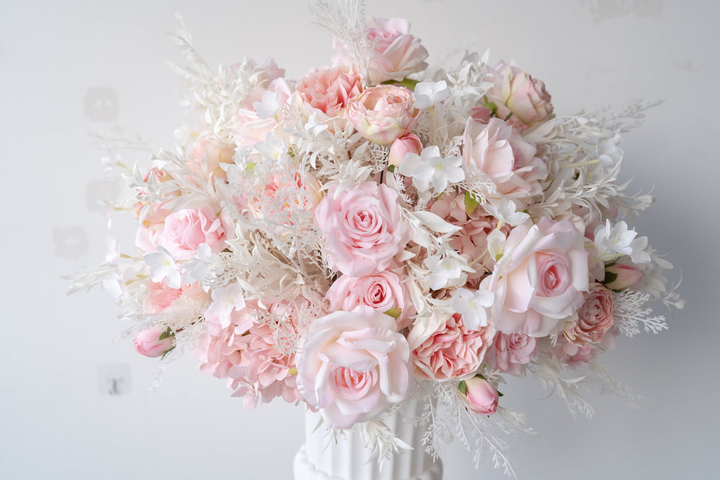 Light Pink Floral Centerpiece – Wedding Table Decor