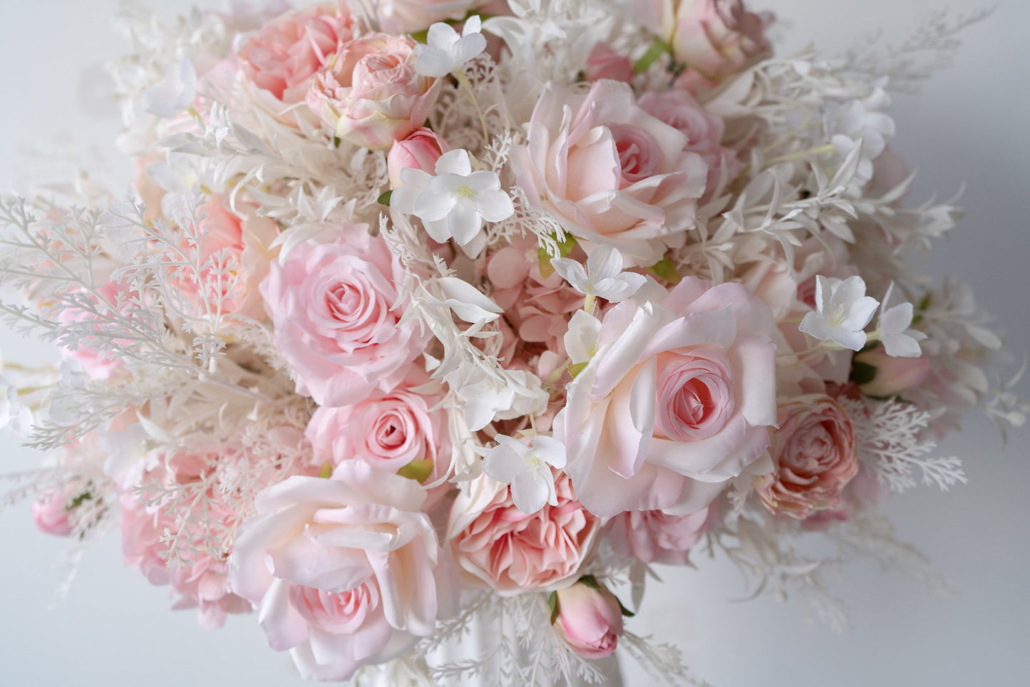 Light Pink Floral Centerpiece – Wedding Table Decor