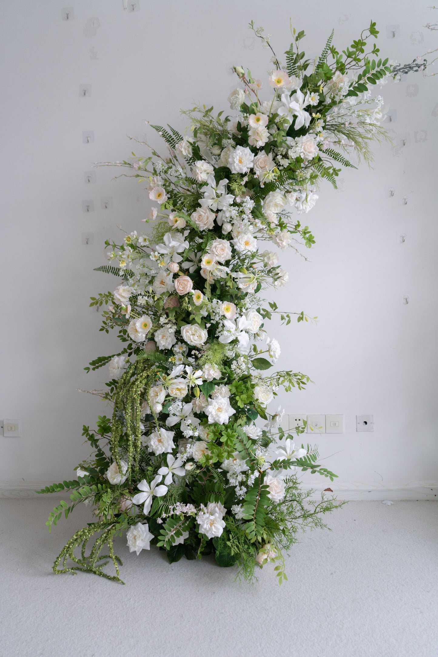 Floral Wedding Arch Set for Ceremony & Reception – Bridal Backdrop Decoration, 5.9×2.8 ft / 6.9×2.8 ft