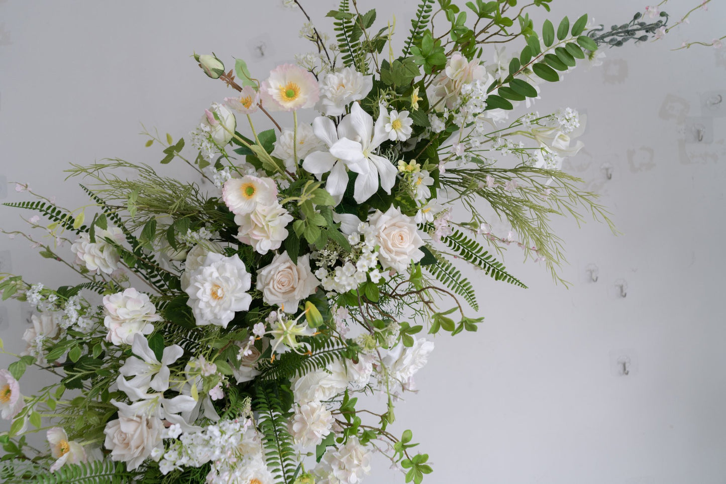 Floral Wedding Arch Set for Ceremony & Reception – Bridal Backdrop Decoration, 5.9×2.8 ft / 6.9×2.8 ft