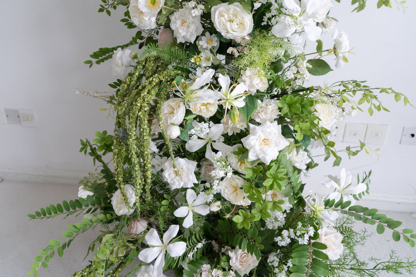 Floral Wedding Arch Set for Ceremony & Reception – Bridal Backdrop Decoration, 5.9×2.8 ft / 6.9×2.8 ft