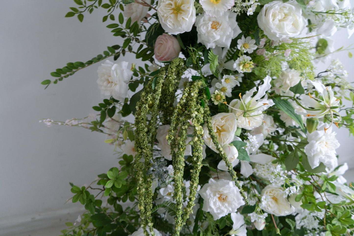 Floral Wedding Arch Set for Ceremony & Reception – Bridal Backdrop Decoration, 5.9×2.8 ft / 6.9×2.8 ft