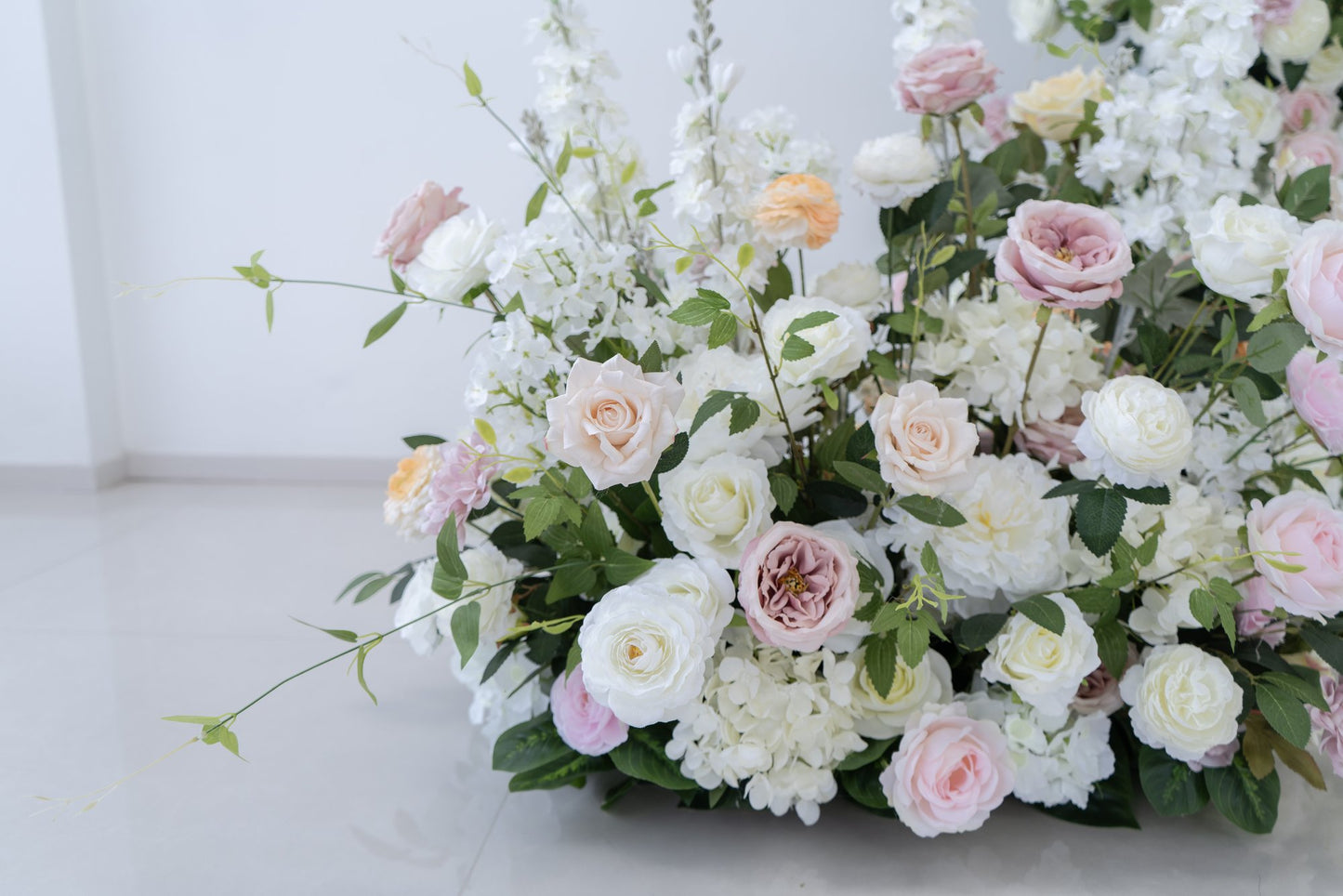 Blush Pink Floral Row – Wedding Aisle Decor