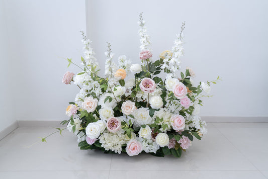Blush Pink Floral Row – Wedding Aisle Decor