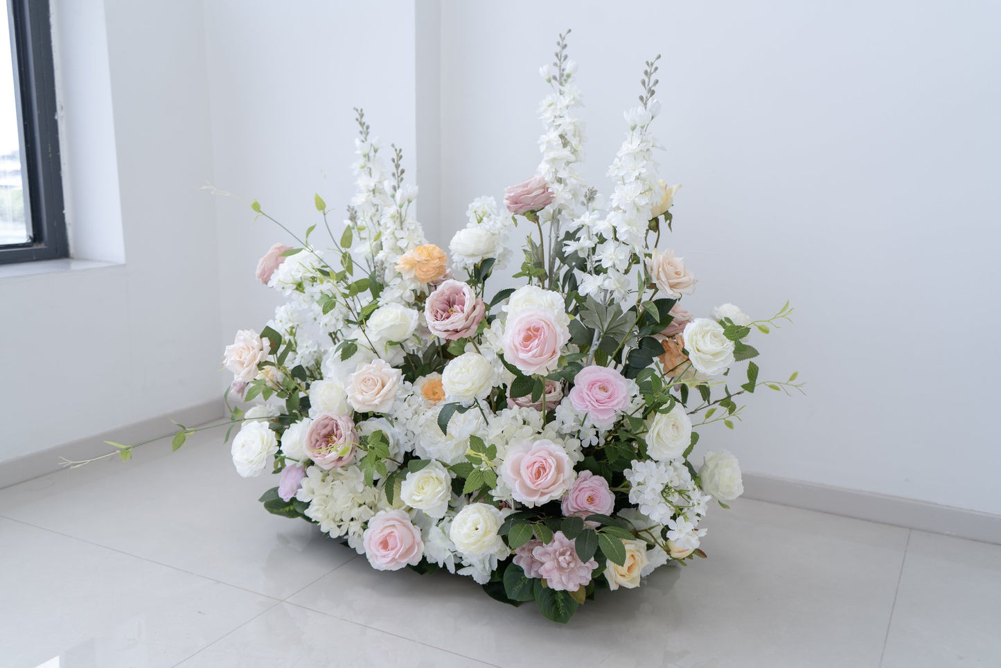 Blush Pink Floral Row – Wedding Aisle Decor