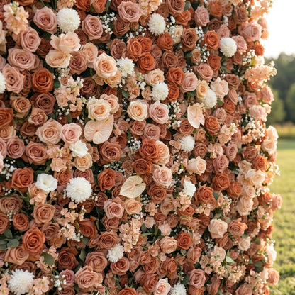 Romantic rose flower backdrop detail