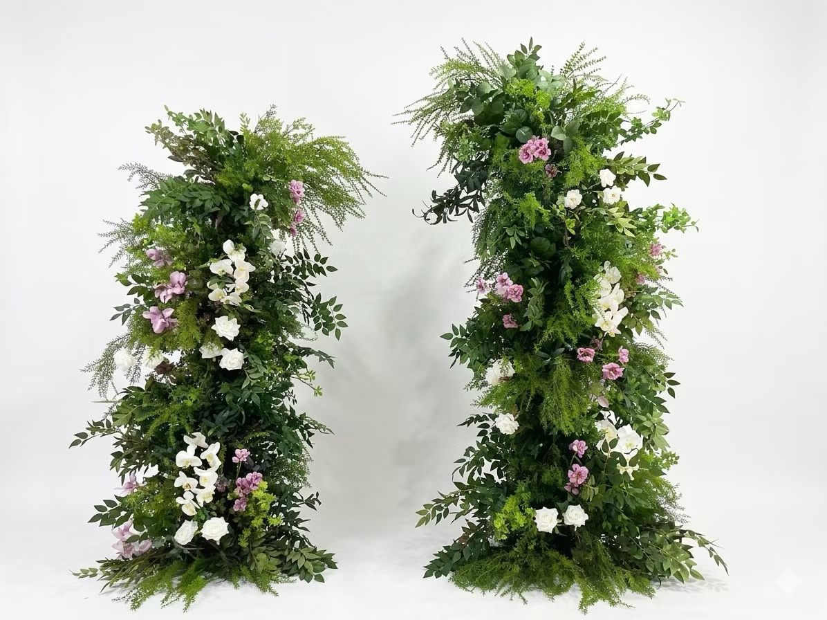 Lavender Greenery Wedding Flower Arch by Rosy Flower Wall — luxury wedding flower arch for weddings and events