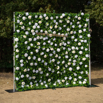Versatile DIY silk flower wall detail 1
