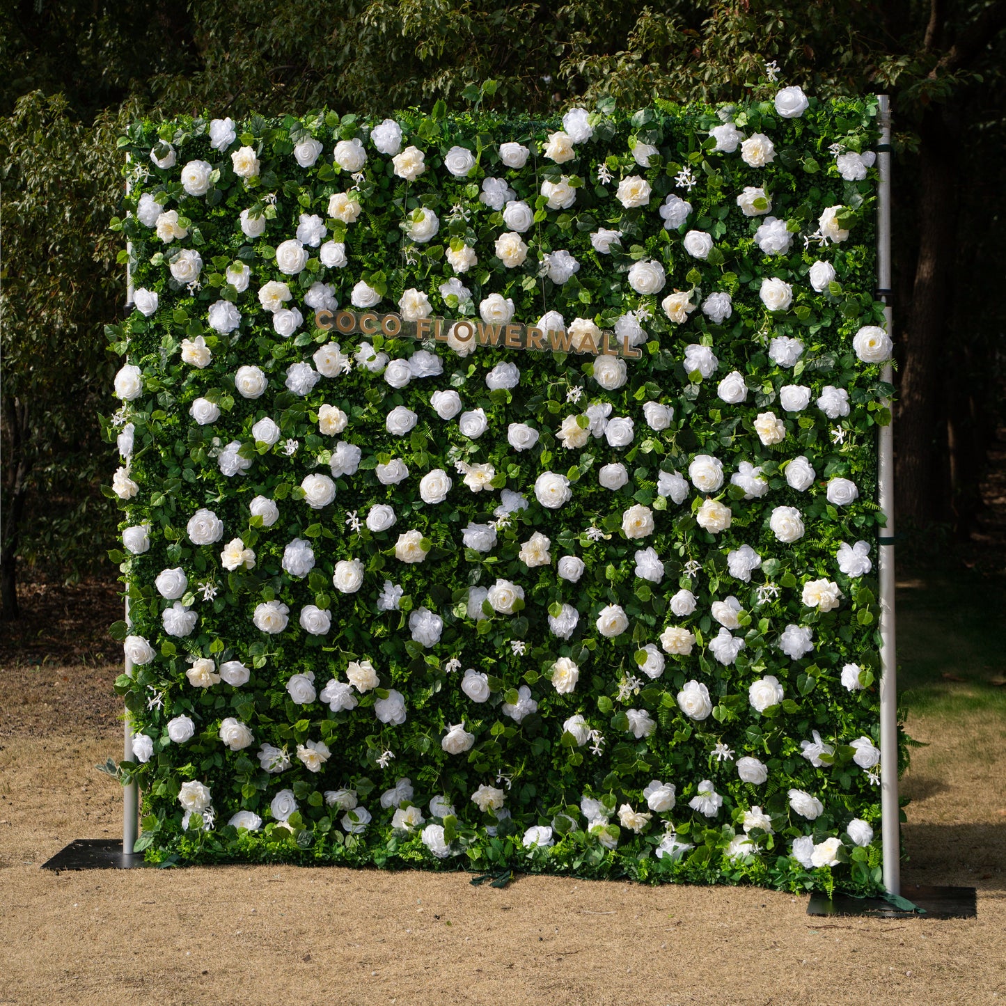 Versatile DIY silk flower wall detail 2