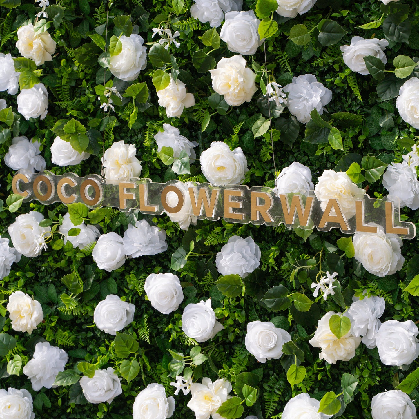 Versatile DIY silk flower wall detail 3