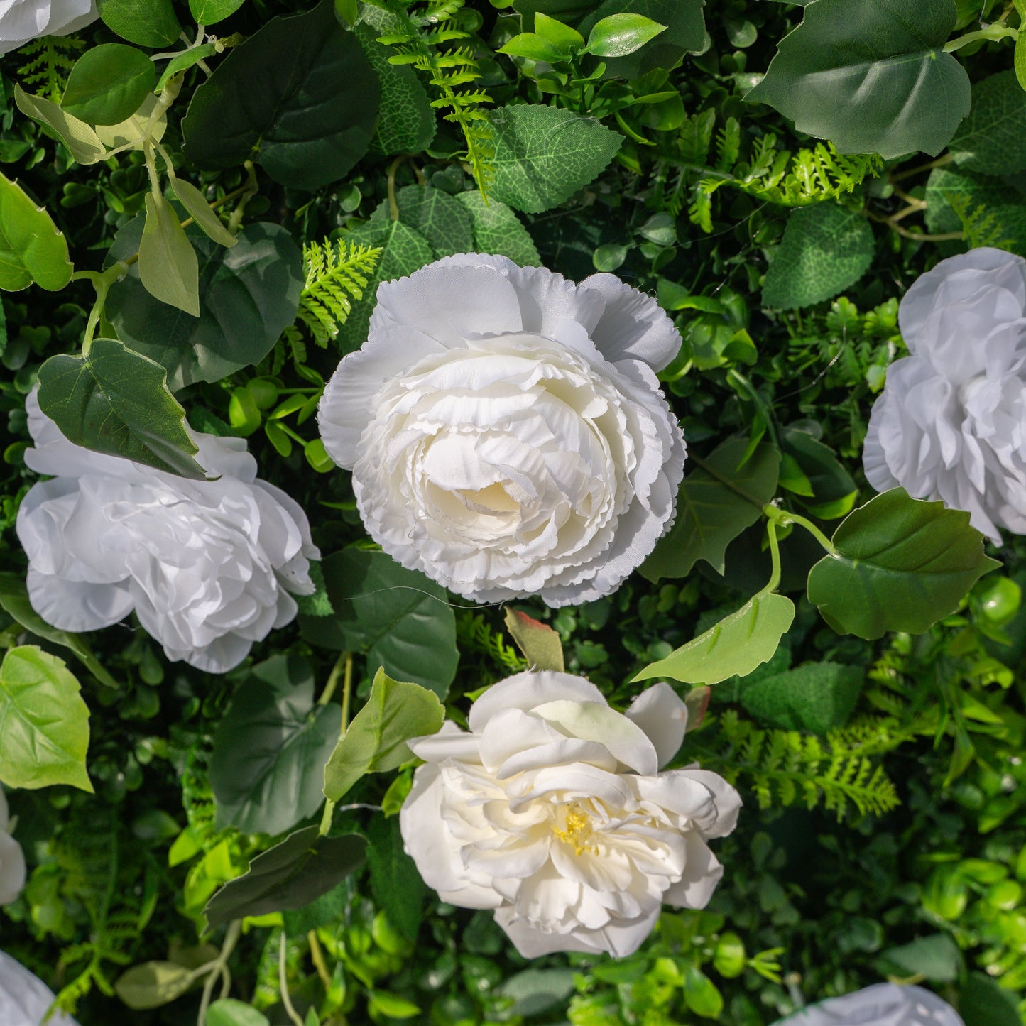 Versatile DIY silk flower wall detail 8