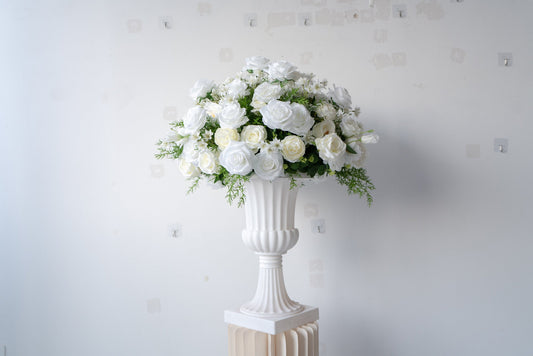 White Floral Centerpiece – Wedding Table Decor
