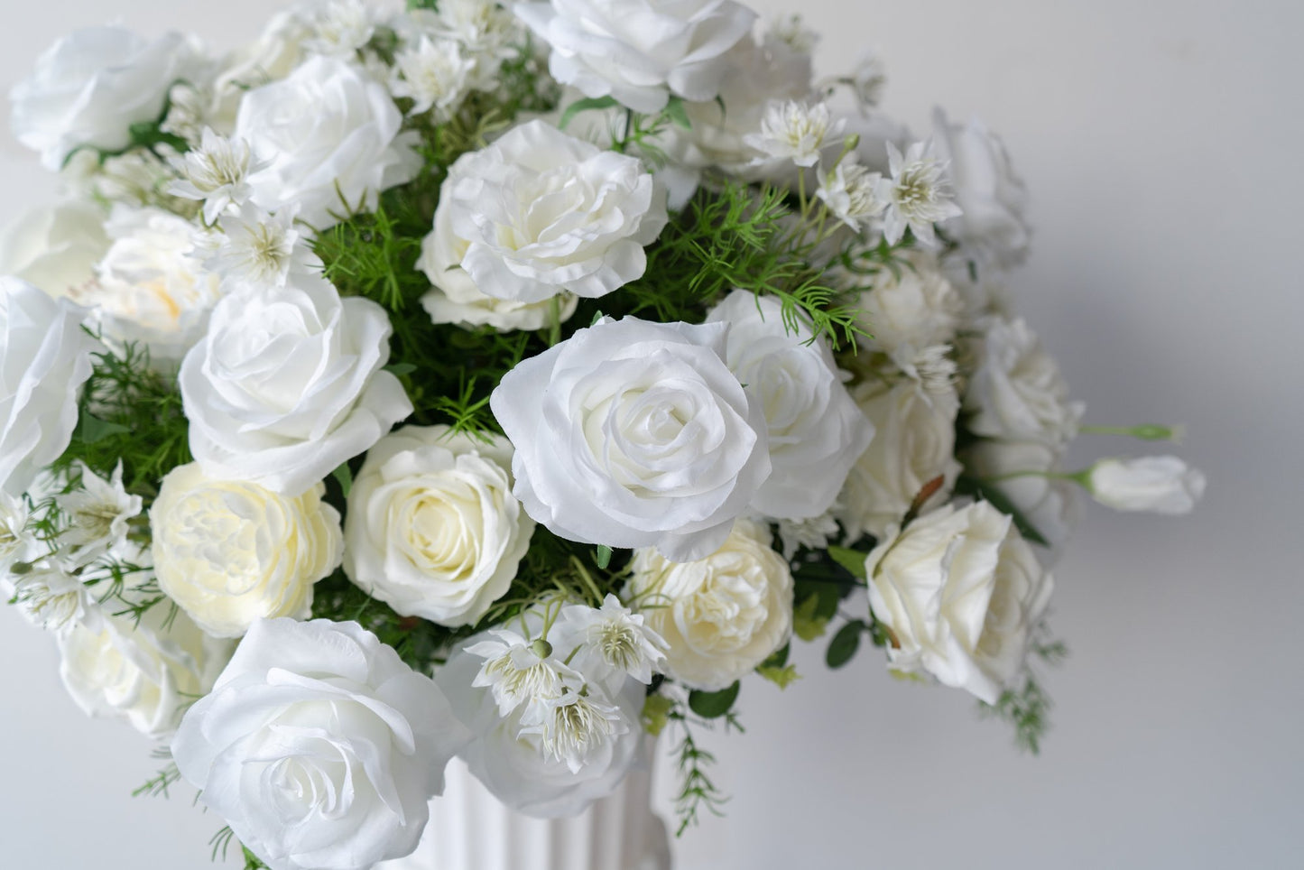 White Floral Centerpiece – Wedding Table Decor