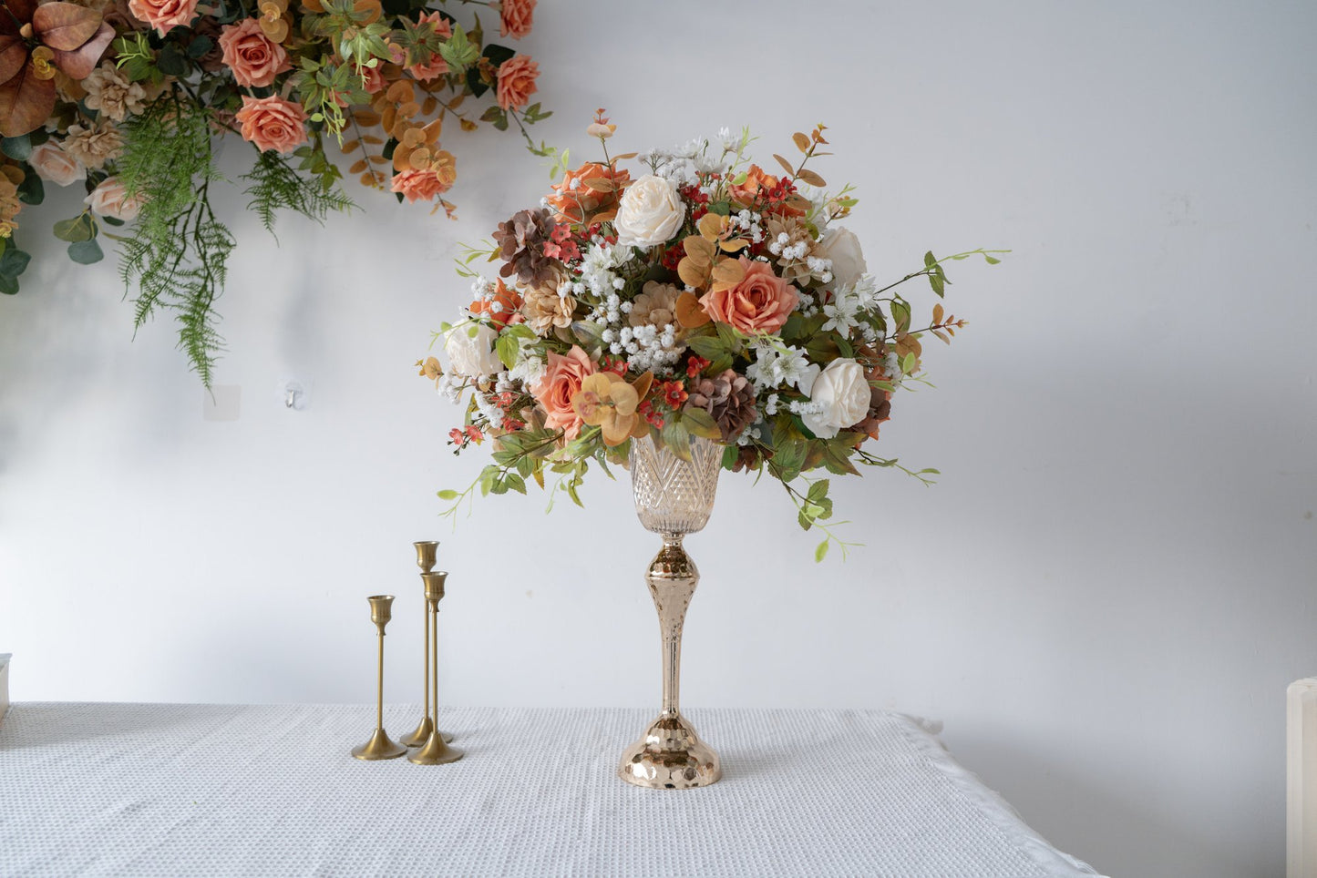 Orange Floral Centerpiece – Wedding Table Decor