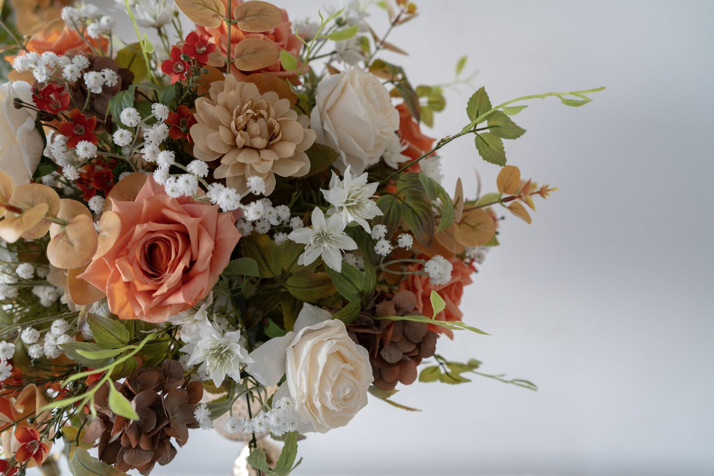 Orange Floral Centerpiece – Wedding Table Decor
